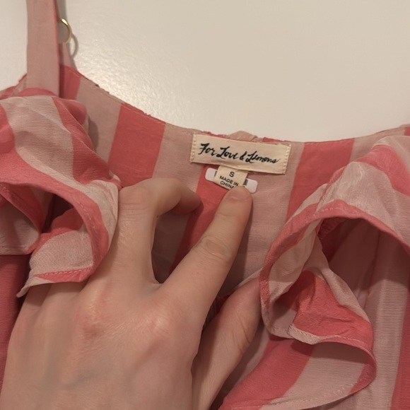 For Love and Lemons Tahiti Dress pink stripe - Picture 4 of 6